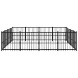Outdoor Dog Kennel Steel 15.05 m 3124626