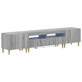 5 Piece LED TV Cabinet Grey Sonoma Engineered Wood 3416604