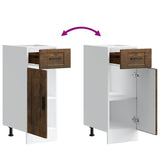 Kitchen Base Cabinet Porto Smoked Oak Engineered Wood 853942