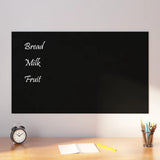 Wall-mounted Magnetic Board Black 100x60 cm Tempered Glass 347946