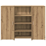 Reception Desk Artisan Oak 135x50x103.5 cm Engineered Wood 3324195