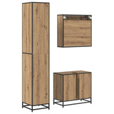 Bathroom Furniture Set 3 pcs Artisan Oak Engineered Wood 3402439