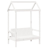 Day Bed and Bench Set with Roof without Mattress White 80x200 cm 3282333