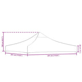 Party Tent Roof 3x3 m Taupe 270 g/m 315321