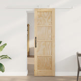 Sliding Door ORKDAL Brown 61 x 198.5 cm Solid Pine Wood 3333408