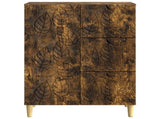 Sideboard Smoked Oak 66 x 34.5 x 90 cm Engineered Wood 895090