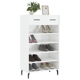 Shoe Cabinet High Gloss White 60x35x105 cm Engineered Wood 829630