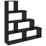 Room Divider Bookcase Black Oak 143.5 x 29 x 143.5 cm 886274