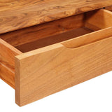 Console Table Brown 110 x 30 x 80 cm Solid Acacia Wood 42003313