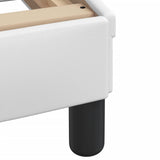 Bed Frame without Mattress "Zadar" White 100x200 cm Faux Leather 3208164
