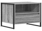 Bedside Table with Drawer 2 pcs Grey Sonoma 50 x 39.5 x 50 cm 886673
