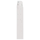 Headboard with Shelves White 120 cm Solid Wood Pine 850957