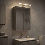 Bathroom Mirror Cabinet with Door Grey Sonoma 30 x 10.5 x 50 cm 889020