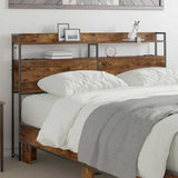 Headboard with Shelf Smoked oak 150 cm Engineered wood 859702
