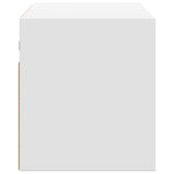 TV Wall Cabinet with LED Lights White 80x31x35 cm 852257