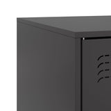TV Cabinet Black 99x39x44 cm Steel 841685