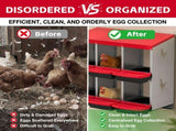 108cm x 53cm x 80cm 8-Compartment Chicken Nesting Box, Galvanized Steel Rollaway Egg Laying Box with W5718P498292