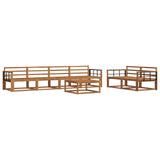 Outdoor Sofa Set 7 pcs Natural Solid Acacia Wood 3367237