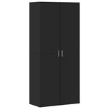 Shoe Cabinet Black Engineered Wood 178 cm Tall Shoe Cabinet 3276673