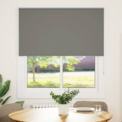 ZNTS Roller Blind Blackout Grey 135x150 cm Fabric Width 131.6 cm Polyester 4011135