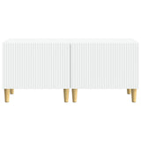 TV Cabinet White Engineered Wood 896675