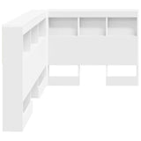 Storage Headboard with Shelf White 80 cm Engineered Wood 3335445