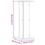 Plant Stands 2 pcs Artisian Oak 30x30x80 cm Engineered Wood 3307872
