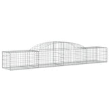 Arched Gabion Baskets 7 pcs 300x50x40/60 cm Galvanised Iron 3146652