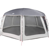 ZNTS Pool Tent with Removable Fly & Mesh Walls Grey 690x690 cm 4100642