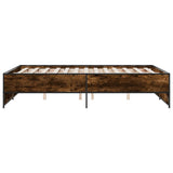 Bed Frame without Mattress Smoked Oak 120x190 cm Small Double 3279909