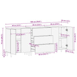Storage Cabinets 3 pcs Pattern Pattern 180 x 33 x 75 cm 3310140