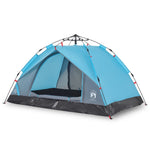 ZNTS Camping Tent Dome 3-Person Blue Quick Release 4004194