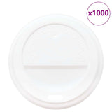 Paper Coffee Cup Lids 80 mm 8oz 1000 pcs White Plastic 4102803