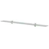 Floating Shelves 2 pcs Glass 100x10 cm 8 mm 3051517