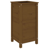 Garden Planter Honey Brown 40x40x78 cm Solid Wood Pine 825278