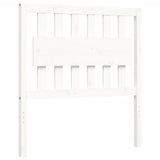 Bed Frame without Mattress White 90x200 cm Solid Wood Pine 3192412
