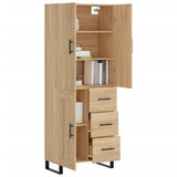 Highboard Sonoma Oak 69.5x34x180 cm Engineered Wood 3196038