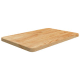 Bathroom Countertop Light Brown 60x40x2.5cm Treated Solid Wood 343040