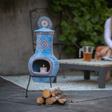 ZNTS RedFire Fireplace Colima Clay Sea Blue/Red 86031 411832
