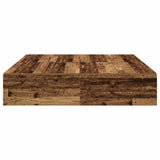 Storage Bed Frame Old Wood 135 x 190 cm Engineered Wood 3335443