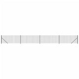 Wire Mesh Fence with Flange Anthracite 1x10 m 154289