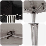 Pop-up Party Tent 195 x 195 x 245 cm Black Oxford Fabric 42019733