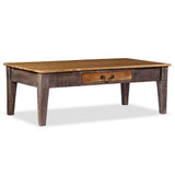 244968 Coffee Table Solid Wood Vintage 118x60x40 cm