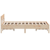 Bed Frame without Mattress 150x200 cm King Size Solid Wood Pine 842746