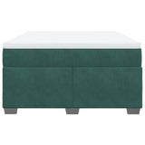 Box Spring Bed with Mattress Dark Green 140x200 cm Velvet 3285290