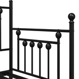 Daybed Frame Black 75 x 190 cm Steel 42002663
