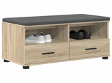 Hall Bench with Cushion with Drawer Sonoma Oak 80 x 38 x 46 cm 891458