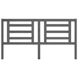 Bed Headboard Grey Solid Pine Wood 186 cm x 4 cm x 100 cm 818837