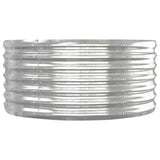 Garden Raised Bed Silver Powder-coated steel Large Durable 318917