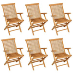 7 Piece Outdoor Dining Set Solid Teak Wood 44685